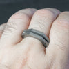 This is the Aegis ring. A modular ring with 2 interchangeable halves, which can be easily and securely swapped at will.