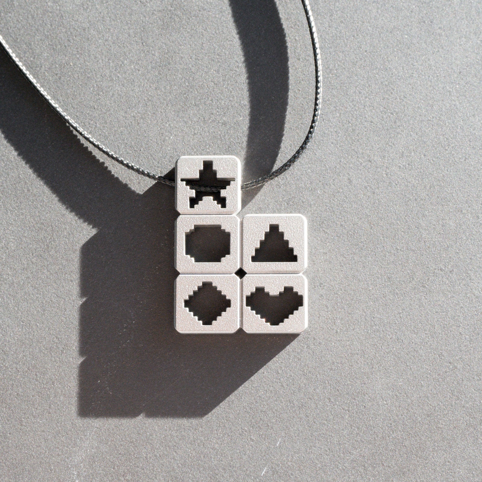 Magic Cube Charm Necklace Silver Retro Toys Kids Clay Cube | eBay